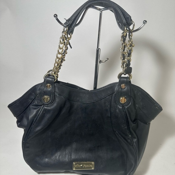 Betsey Johnson Black Shoulder Bag with Gold Hardware - Picture 4 of 16